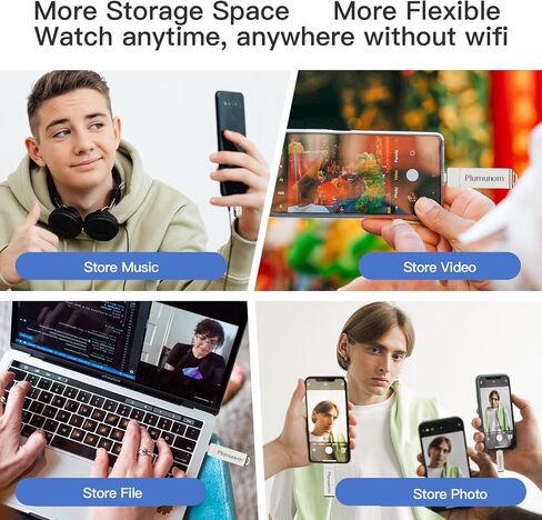 Flash Drive 128GB Compatible with i0S/Android/PC. Flash Drive for lphone for Save More Photos and Videos in Saudi Arabia