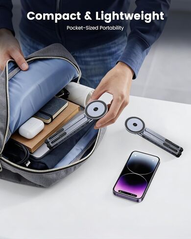 LENTION Laptop Stand, Magnetic Foldable 8-Level Adjustable MagSafe Riser in Kuwait