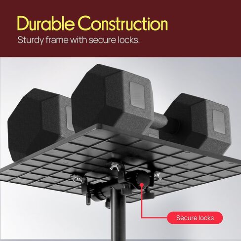 Pyle Universal Laptop Projector Tripod Stand - Adjustable Computer, DJ Equipment Holder Mount with 14'' x 11'' Plate, Height Adjustable 22 to 35 Inches - Portable for Stage, Studio,Home,and Office Use in Kuwait