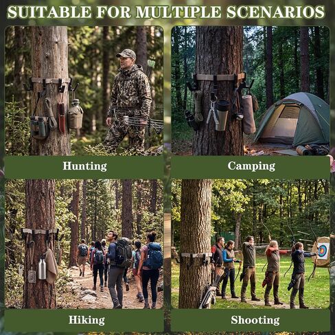 BreezeHug 6 ft Treestand Strap Gear Hangers Daisy Chain with 3 Hanging Clip in Kuwait