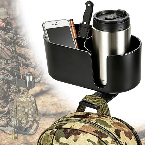 Cup Holder for Tree Stand Hunting Clamp on Deer Stand Bottle Holder Easy to Install for Hunting, Bikes, Trolleys and Desk in Kuwait