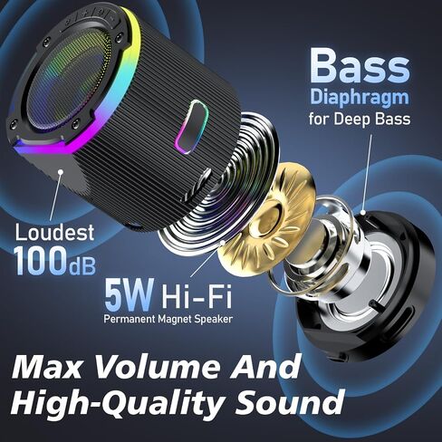 Magnetic Bluetooth Speaker,Mini Speaker &Stand Gift for Women Men Teen in Kuwait