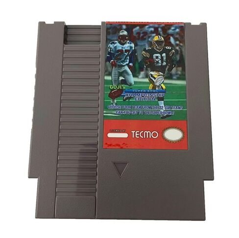 Seal-A-Deal Goji's Tecmo Super Bowls Champion Edition 72 Pins 8 Bit Game Cartridge Reproduction in Kuwait
