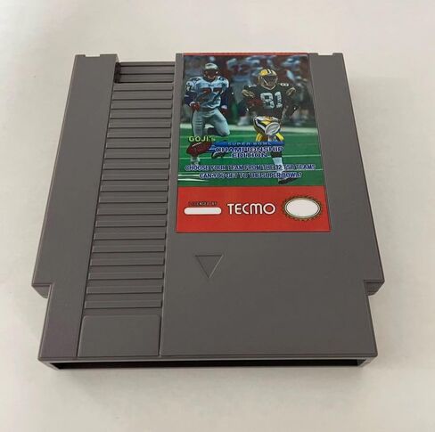 Seal-A-Deal Goji's Tecmo Super Bowls Champion Edition 72 Pins 8 Bit Game Cartridge Reproduction in Kuwait