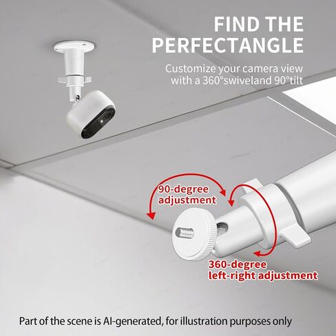 Adjustable Security Camera Wall/Ceiling Mount with 1/4 Screw Head in Kuwait