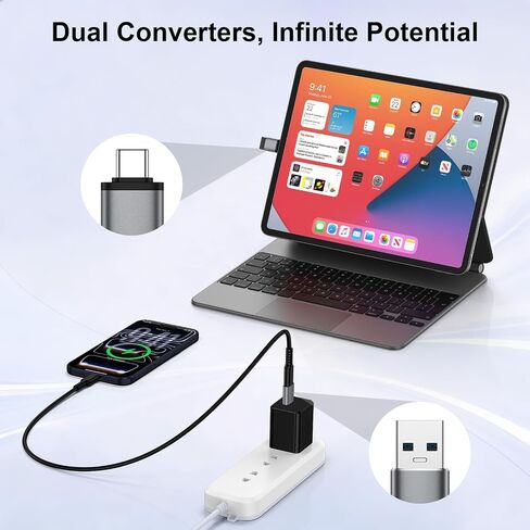 USB C to USB Adapter & USB A to USBC Adapter for Google Pixel 11 10 9 8 Pro in Kuwait