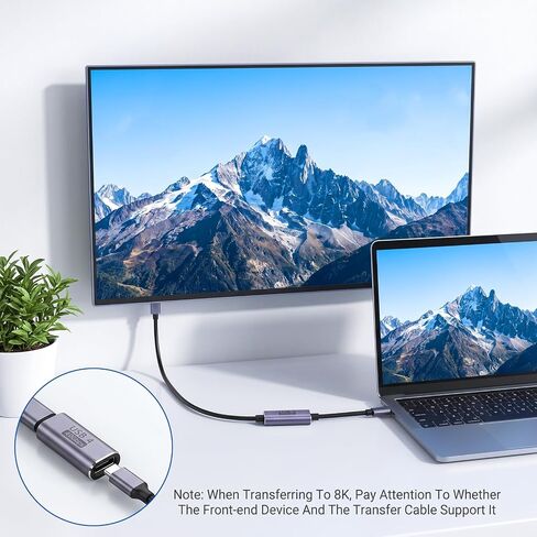 3 Pack USB Type C Female to Female Adapter Extender, USB C to USB-C Coupler Supports 100W Charging & 40Gbps Data Transfer, 8K@60Hz Video Output USBC to-USBC Adapter, Compatible with Thunderbolt 4/3 in Kuwait