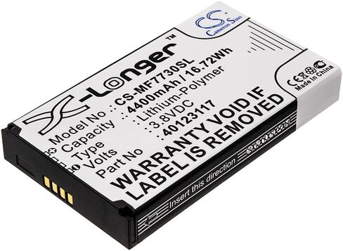 Battery for Verizon Inseego 5G,MiFi M1000,Jetpack 8800L,MiFi 7730L,Jetpack MiFi 7730L,Jetpack 4G LTE,MiFi 8800L,fit P/N: 40123117 (4400mAh) in Kuwait