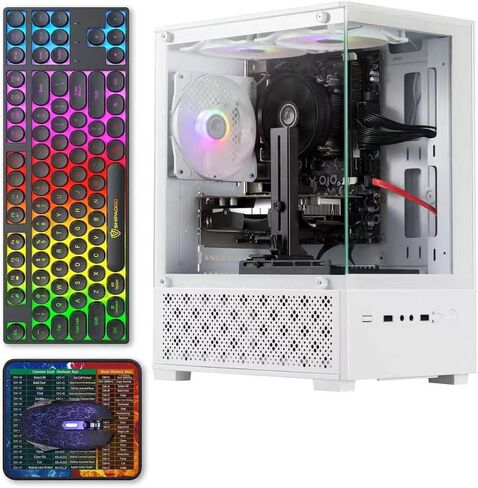 ZER-LON Gaming PC Desktop Computer, Core I7 up to 3.9GHz, RX 590 8G GDDR5 in Kuwait