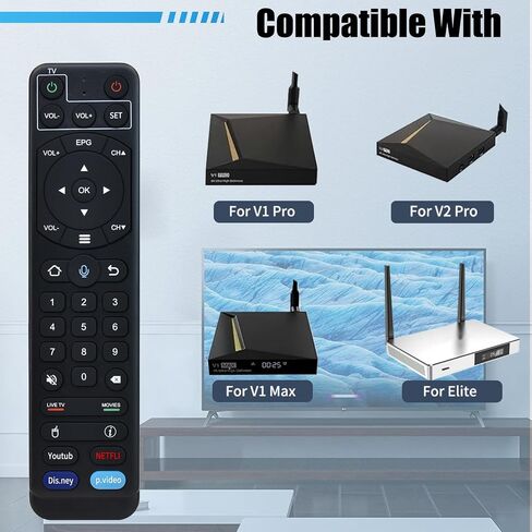 V2 Pro Voice Remote Compatible with vSeeBox V1 / V2 / Elite/Max in Kuwait