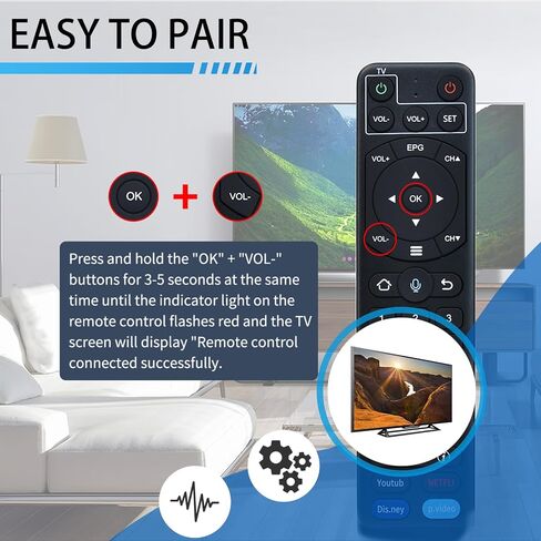 V2 Pro Voice Remote Compatible with vSeeBox V1 / V2 / Elite/Max in Kuwait