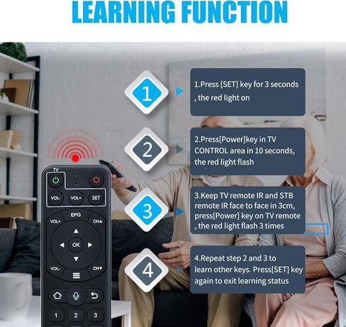 V2 Pro Voice Remote Compatible with vSeeBox V1 / V2 / Elite/Max in Kuwait