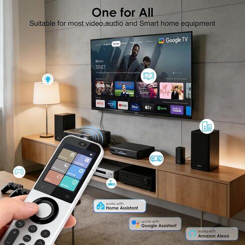 SofaBaton X2 Universal Remote Control with R1 IR Repeater,Touchscreen, 2.4GWiFi, BT, IR, RF,Numeric Keypad,Sleep Timer, All-in-One Smart Remote with Customize Activities,Support Alexa & Home Assistant in Kuwait