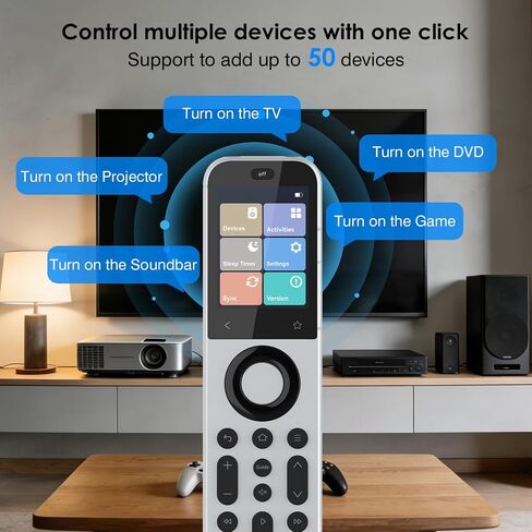 SofaBaton X2 Universal Remote Control with R1 IR Repeater,Touchscreen, 2.4GWiFi, BT, IR, RF,Numeric Keypad,Sleep Timer, All-in-One Smart Remote with Customize Activities,Support Alexa & Home Assistant in Kuwait