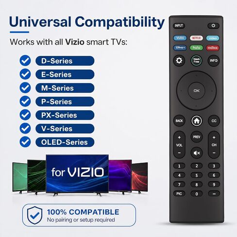Replacement Remote Control for Vizio Smart TV, XRT140 in Kuwait