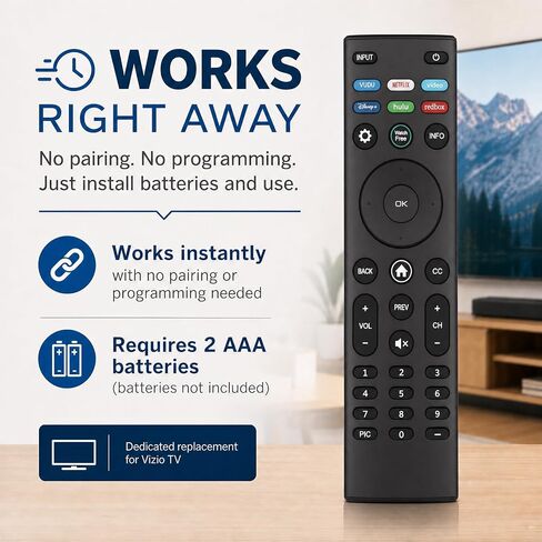 Replacement Remote Control for Vizio Smart TV, XRT140 in Kuwait