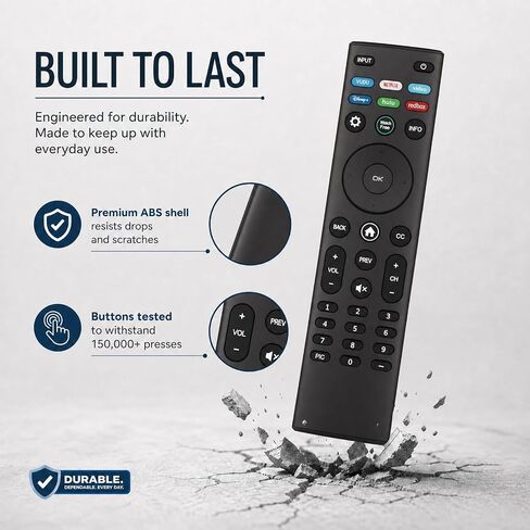 Replacement Remote Control for Vizio Smart TV, XRT140 in Kuwait