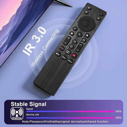 (Pack of 1) RC923A FMB1 Remote Control Replacement Compatible for TCL Smart TV QLED QLED Mini Google TV's, Series Q77K ，QM6K，QM5K（No Voice） in Saudi Arabia