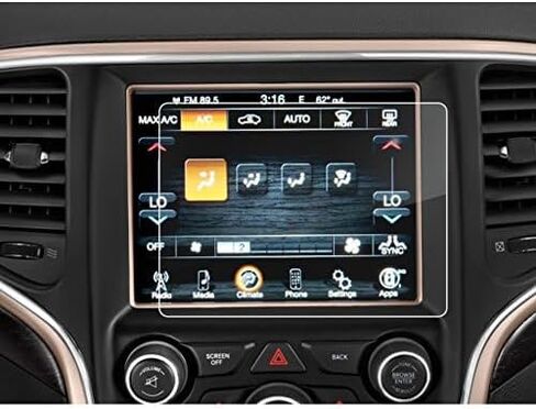 Car Navigation Screen Protector for Jeep Grand Cherokee Uconnect 2014 2015 2016 2017 2018 8.4 inch,Anti-Scratch GPS Navigation Center Touch Display Tempered Glass Screen Protector in Saudi Arabia
