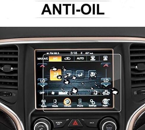 Car Navigation Screen Protector for Jeep Grand Cherokee Uconnect 2014 2015 2016 2017 2018 8.4 inch,Anti-Scratch GPS Navigation Center Touch Display Tempered Glass Screen Protector in Saudi Arabia