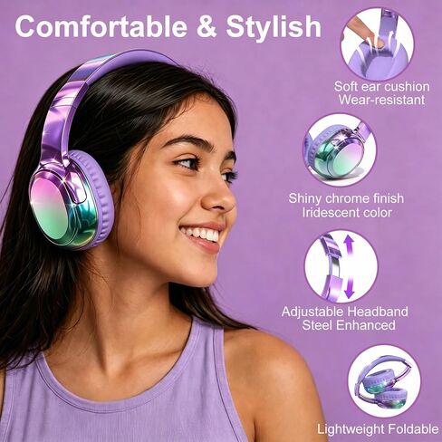 Joysico Wired and Wireless Headphones Over Ear for Kids Teen Girls Women in Kuwait