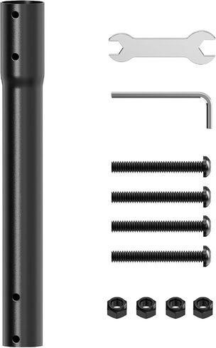 Extra Long Ceiling TV Mount with 16.3" Extension Pole Kit for 43-86 Inch TVs, Heavy Duty Hanging TV Bracket Height Adjustable Up to 6.9ft, Supports 132 lbs, Max VESA 600x400mm, Black in Kuwait