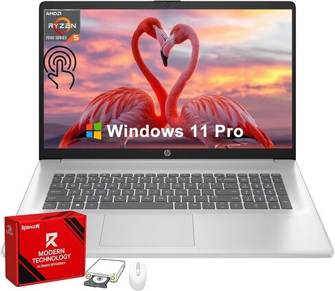 HP 17.3" Touchscreen Laptop, 64GB RAM, 2TB SSD AMD Ryzen 5 7430U CPU in Kuwait