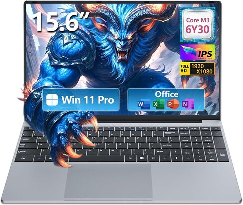 Laptop, 2026 New Laptop Computer, Lap Top PC Core M3-6Y30(Beat N4000), 8GB RAM 256GB SSD, 180°Open, UHD Graphics, 15.6" IPS 1080P, WiFi 5, BT4.2, Win 11/Office Laptops for Study Work, 2-Year Warranty in Kuwait