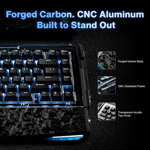 Black Diamond 75 V2 Wireless Mechanical Gaming Keyboard 75% Custom Keyboard in Kuwait
