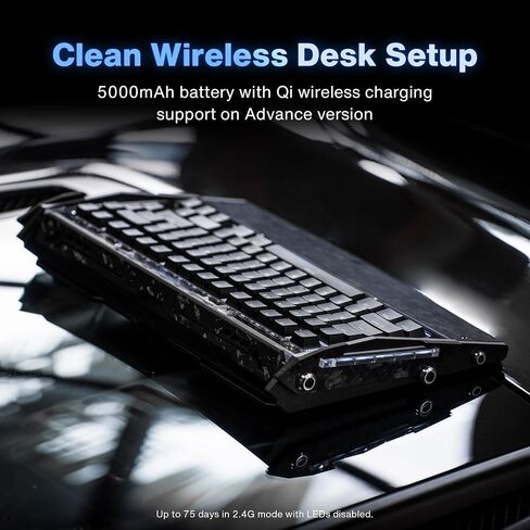 Black Diamond 75 V2 Wireless Mechanical Gaming Keyboard 75% Custom Keyboard in Kuwait