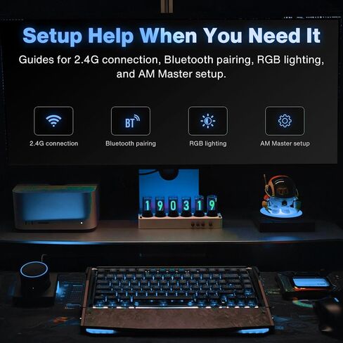 Black Diamond 75 V2 Wireless Mechanical Gaming Keyboard 75% Custom Keyboard in Kuwait