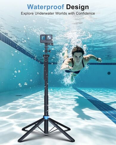 Eocean 71" 4-Leg Selfie Stick Tripod for GoPro Osmo Pocket 3 insta360 in Kuwait