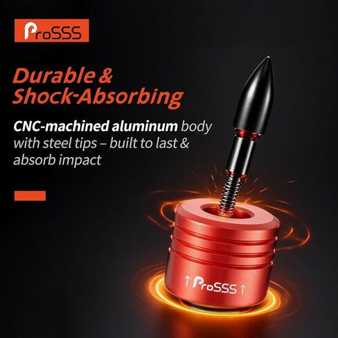 Crossbow Bolt Decocking Head Set – 2 Pack Decocking Tips with 4 Steel Replacement Tips, High-Visibility Orange, 8-32 Thread Compatible with Most Crossbow Bolts, Recurve and Compound Bows in Kuwait