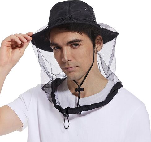 Mosquito Head Net Hat UPF 50+ Sun Protection Bug Hat for Men Women in Kuwait