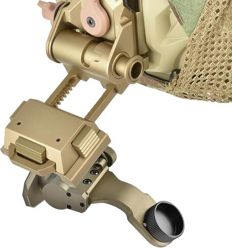 NVG Helmet Mount & Dovetail J Arm Night Vision Goggles NVG Mount Metal Helmet Mount J arm for All Models of PVS14 in Kuwait