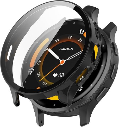 4-Pack Screen Protector Case Compatible with Garmin Venu 3S 41mm Smartwatch, Ultra-Thin Hard PC Protective Cover Slim for Tempered Glass for Venu 3S Accessories in Kuwait