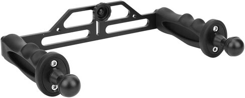Aluminium Alloy Dual Handheld Hand Grip Diving Flashlight Bracket Underwater Sports Camera Holder Stabilizer for Underwater Photography in Kuwait