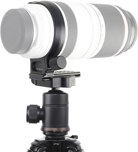 Metal Lens Collar Tripod Mount with Storage Case Plate for RF 100-500mm F4.5-7.1 L IS USM, Durable Aluminum Alloy Construction, Ideal for Professional Photography in Kuwait