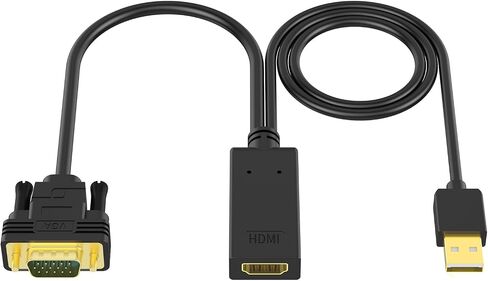 VGA to HDMI Adapter, Uni-Directional 1080P@60Hz in Kuwait