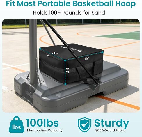 Basketball Hoop Sandbag, 1680D Oxford Fabric, Empty Bag Only-No Sand in Kuwait
