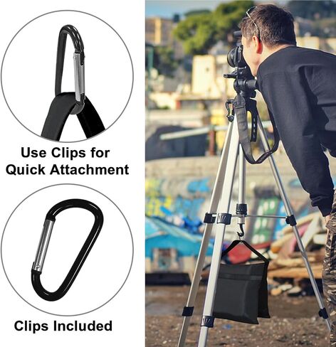 Eurmax USA 2-Pack Sandbag Weights,Photography SandBags for Light Stands and Video Equipments,Heavy Duty Saddlebags for Backdrop Stand,Tripod,Canopy,Umbrella Base,Fishing Chair and Picnic Table in Kuwait