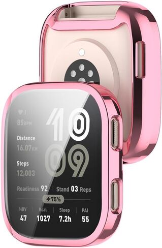 6 Pack 5 Colors Watch Case Compatible for Amazfit Bip 6 TPU Screen Protector Protective Cover Coverage Bumper. in Kuwait