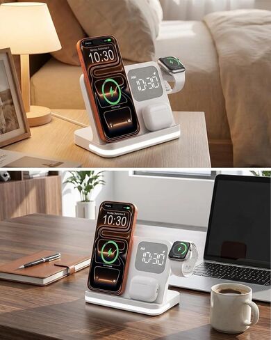 5 in 1 Wireless Charger for iPhone, Samsung, iWatch, AirPods in Kuwait