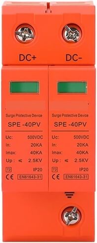 2P 3P 4P 20KA T2 DC SPD Surge Protector Device Lightning Protection 400V 600V 800V 385V 220V for Pv(2,400V) in Kuwait