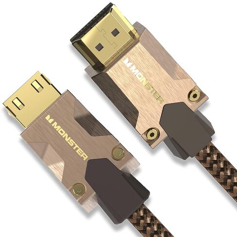 Monster M-Series Certified Premium HDMI Cable 2.0, 25 Gbps High-Speed, 4K UHD 60Hz, Duraflex Jacket, Triple-Layer Shielding, Gold-Plated V-Grip Connector, 16.4 ft in Kuwait