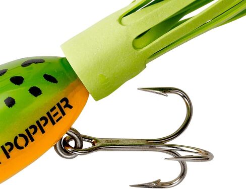 Arbogast Hula Popper Topwater Fishing Lure, Frog Yellow Belly, G730 (1 1/4 in, 3/16 oz) in Kuwait