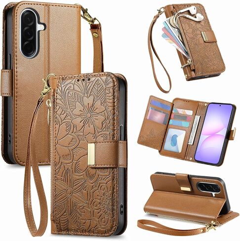 for Samsung Galaxy A57 5G Phone Case Wallet, Brown in Kuwait