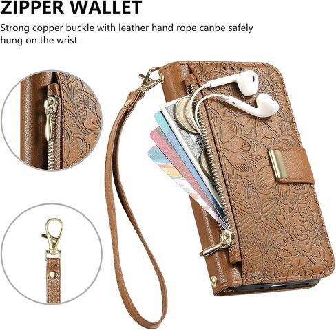 for Samsung Galaxy A57 5G Phone Case Wallet, Brown in Kuwait