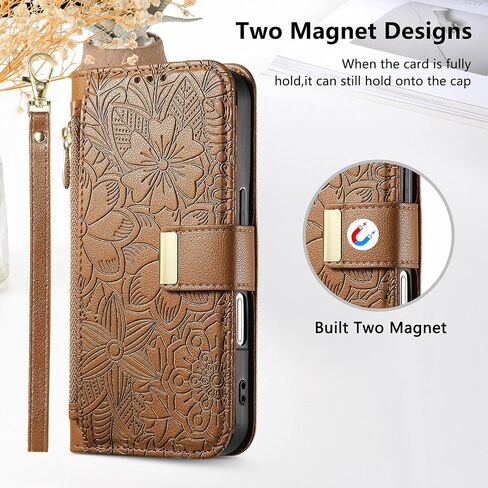 for Samsung Galaxy A57 5G Phone Case Wallet, Brown in Kuwait