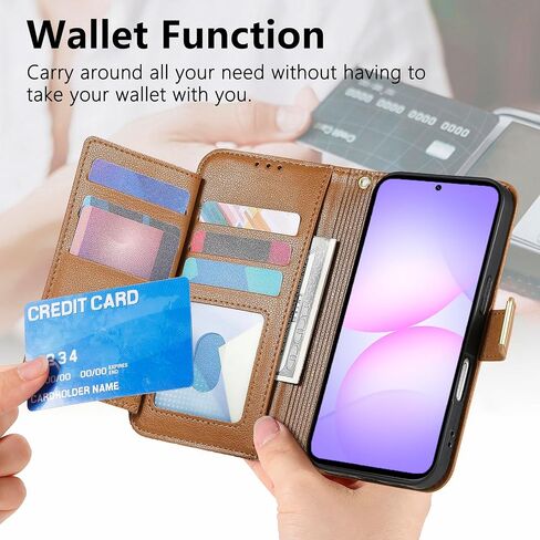 for Samsung Galaxy A57 5G Phone Case Wallet, Brown in Kuwait